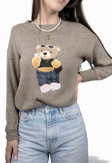 Maglione cotone Orsetto