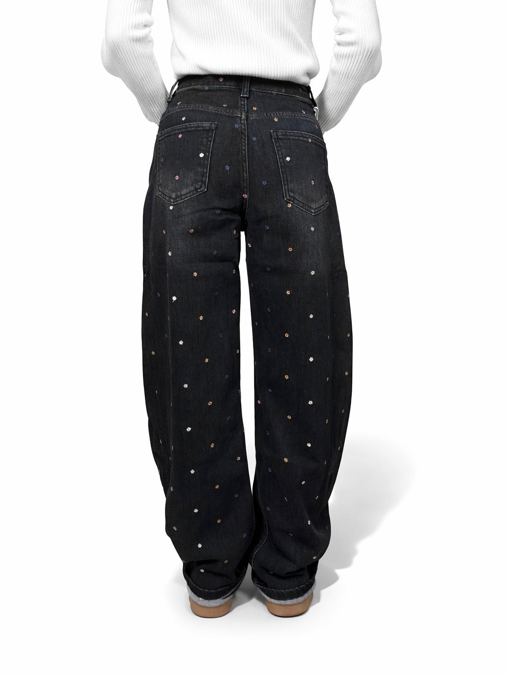 Jeans balloon fiorellini