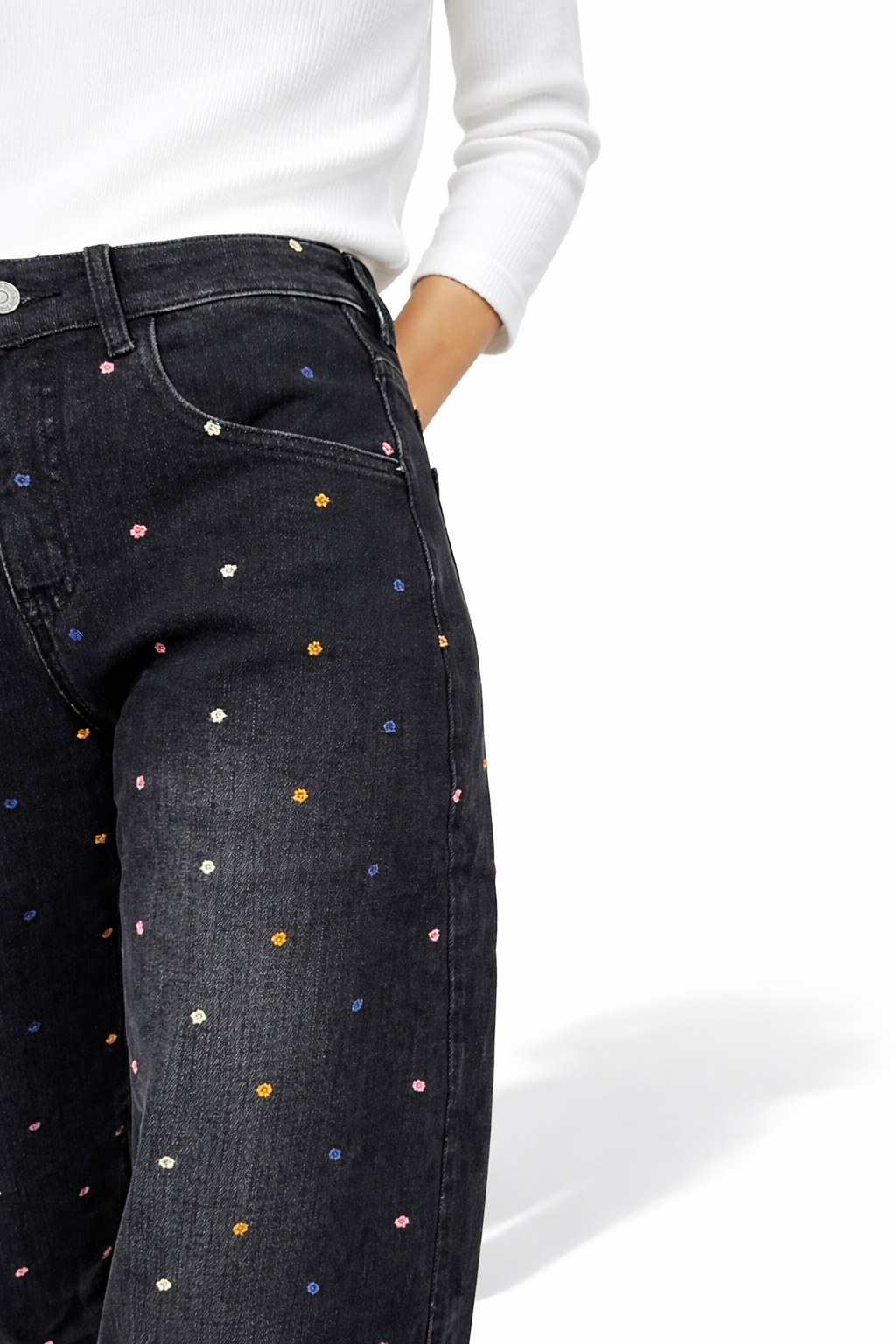 Jeans balloon fiorellini