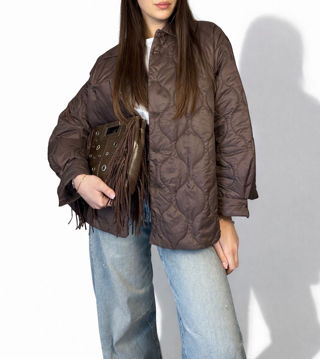 Giacca trapuntata oversize