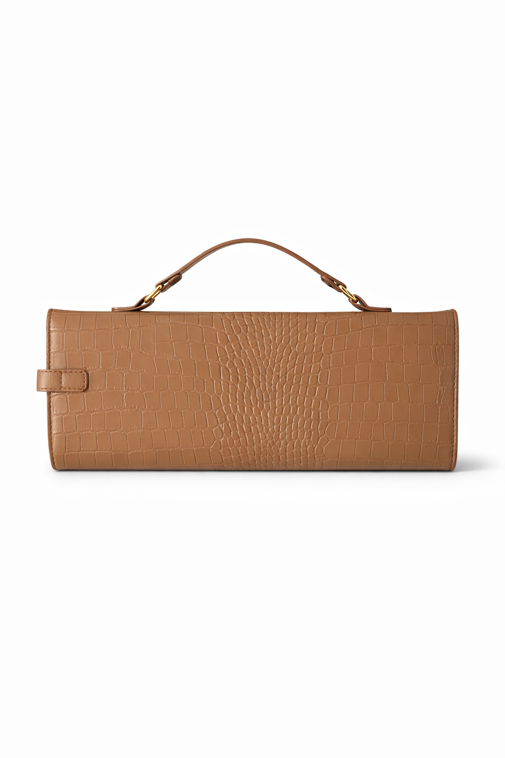 Borsa baguette cammello