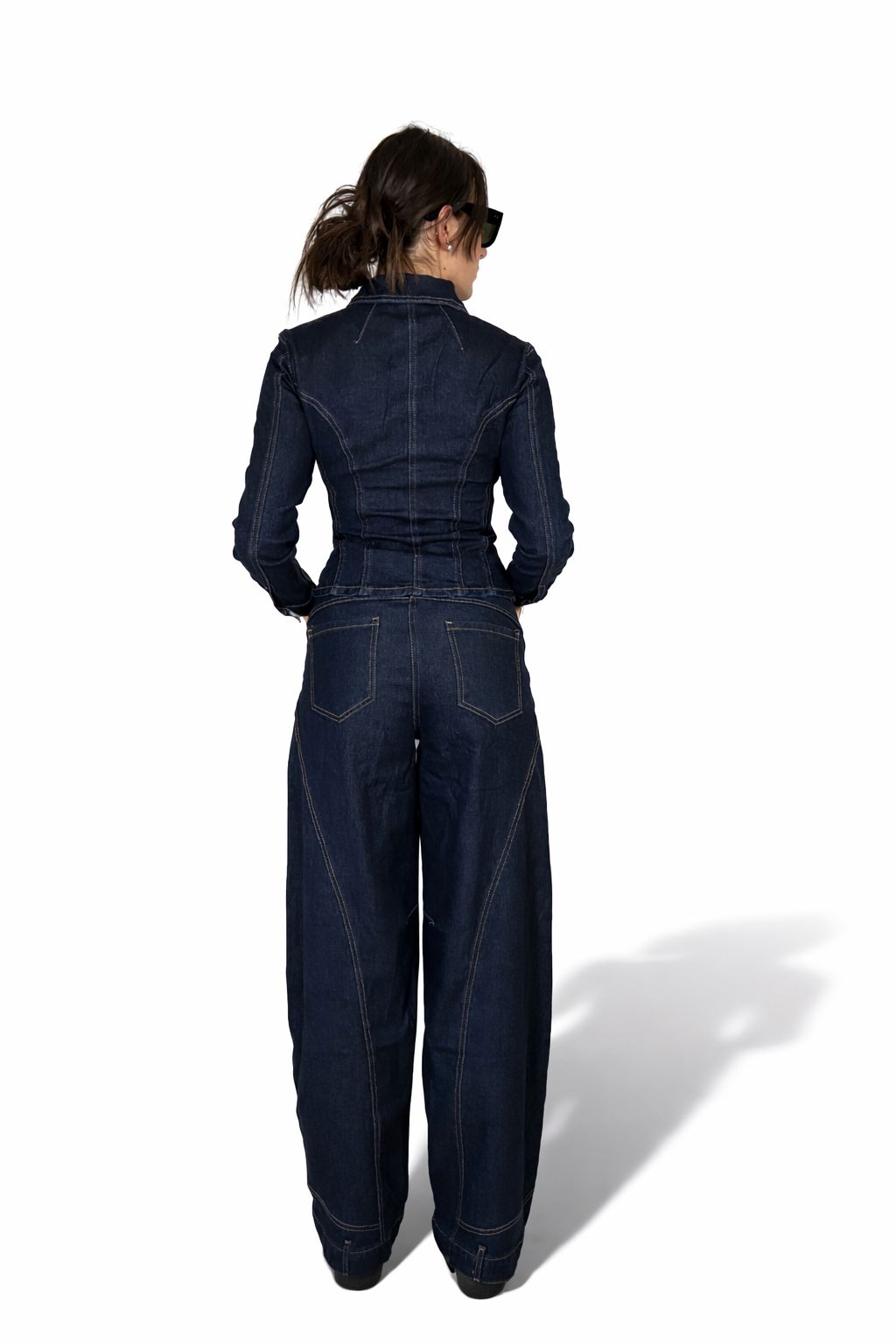 Jeans balloon denim scuro