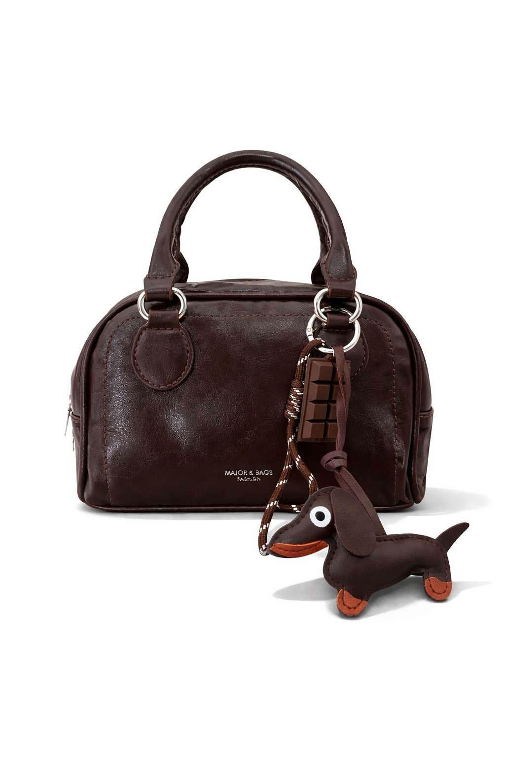 Borsa bauletto con bassotto