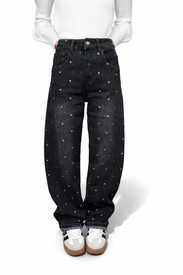 Jeans balloon fiorellini