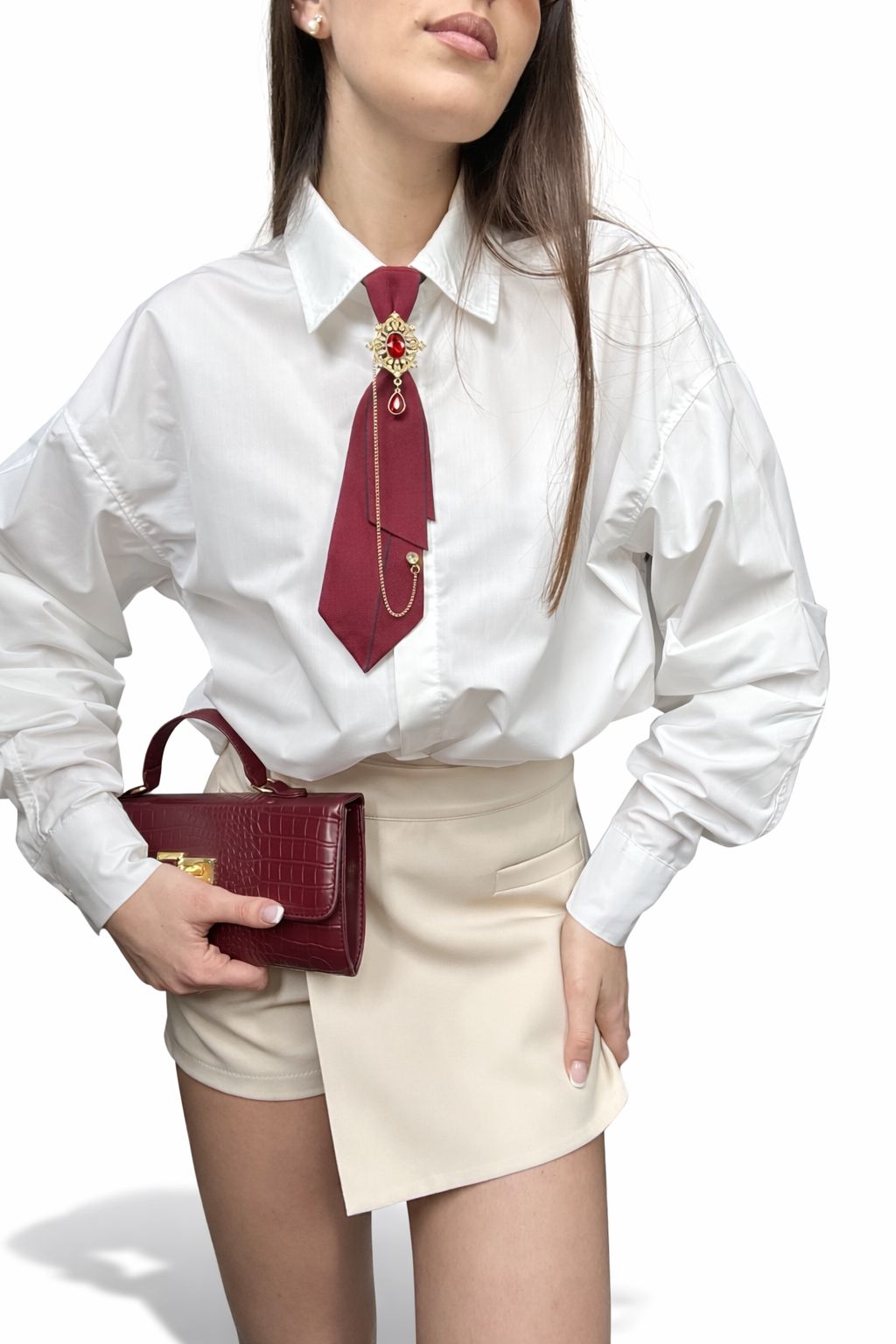 Minigonna pantaloncino a portafoglio