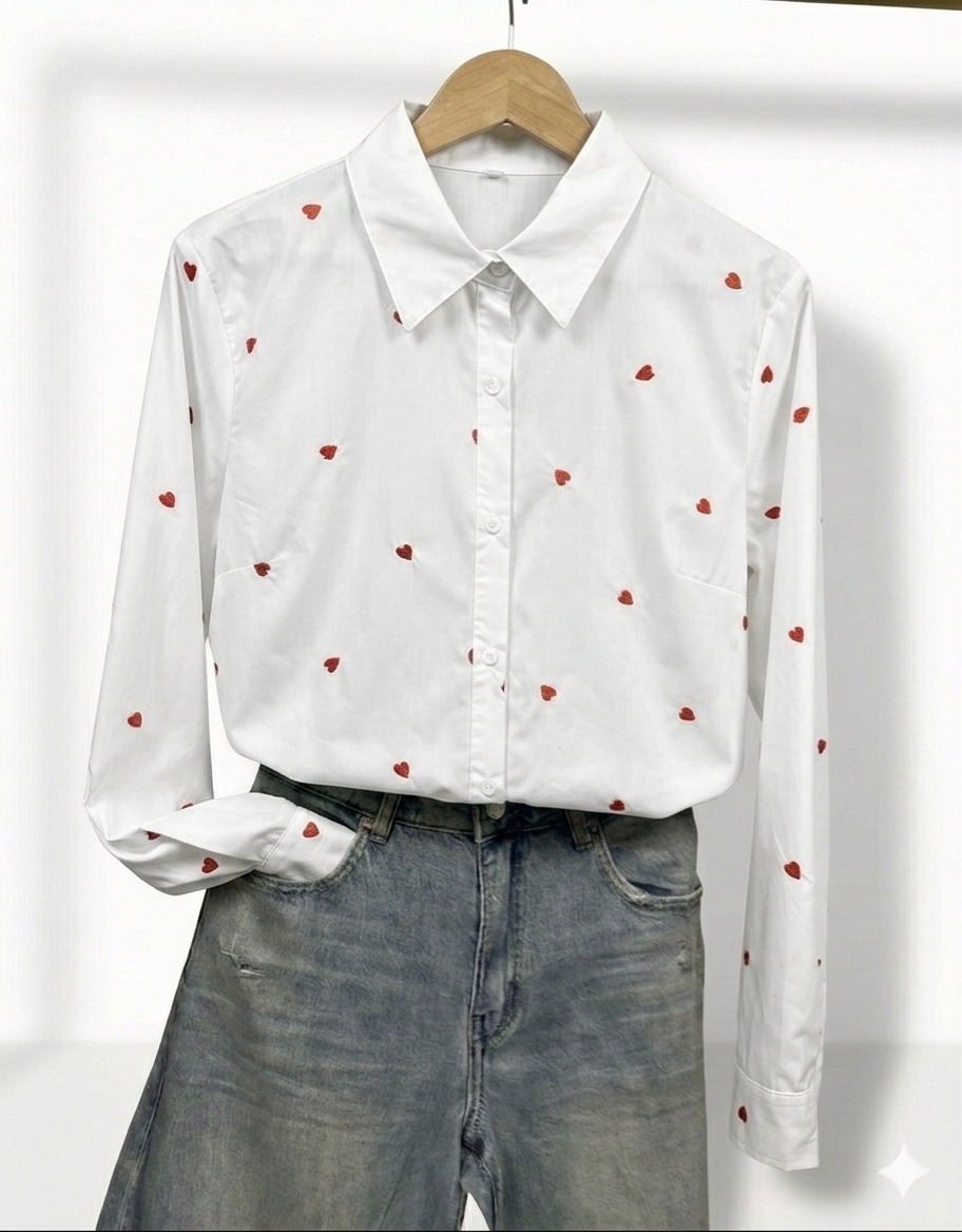 Camicia cuoricini