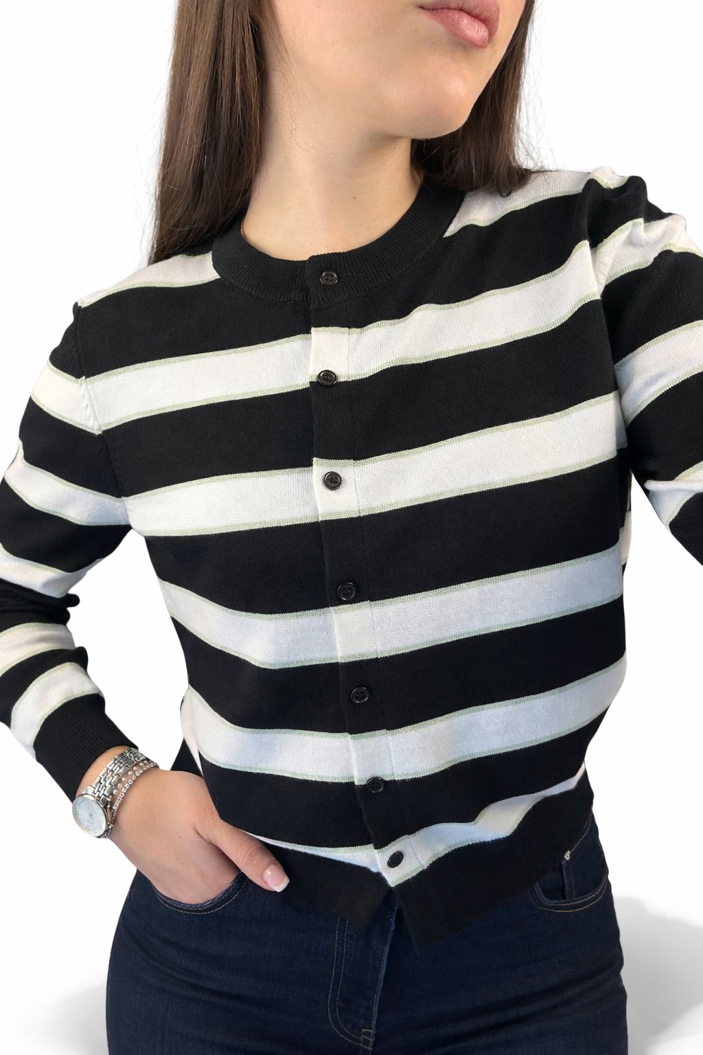Cardigan righe
