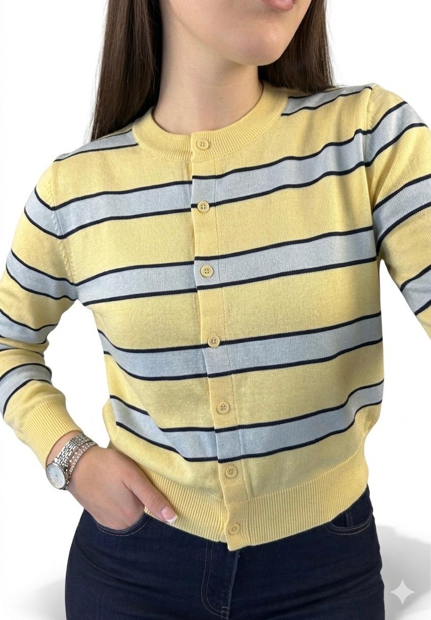 Cardigan righe