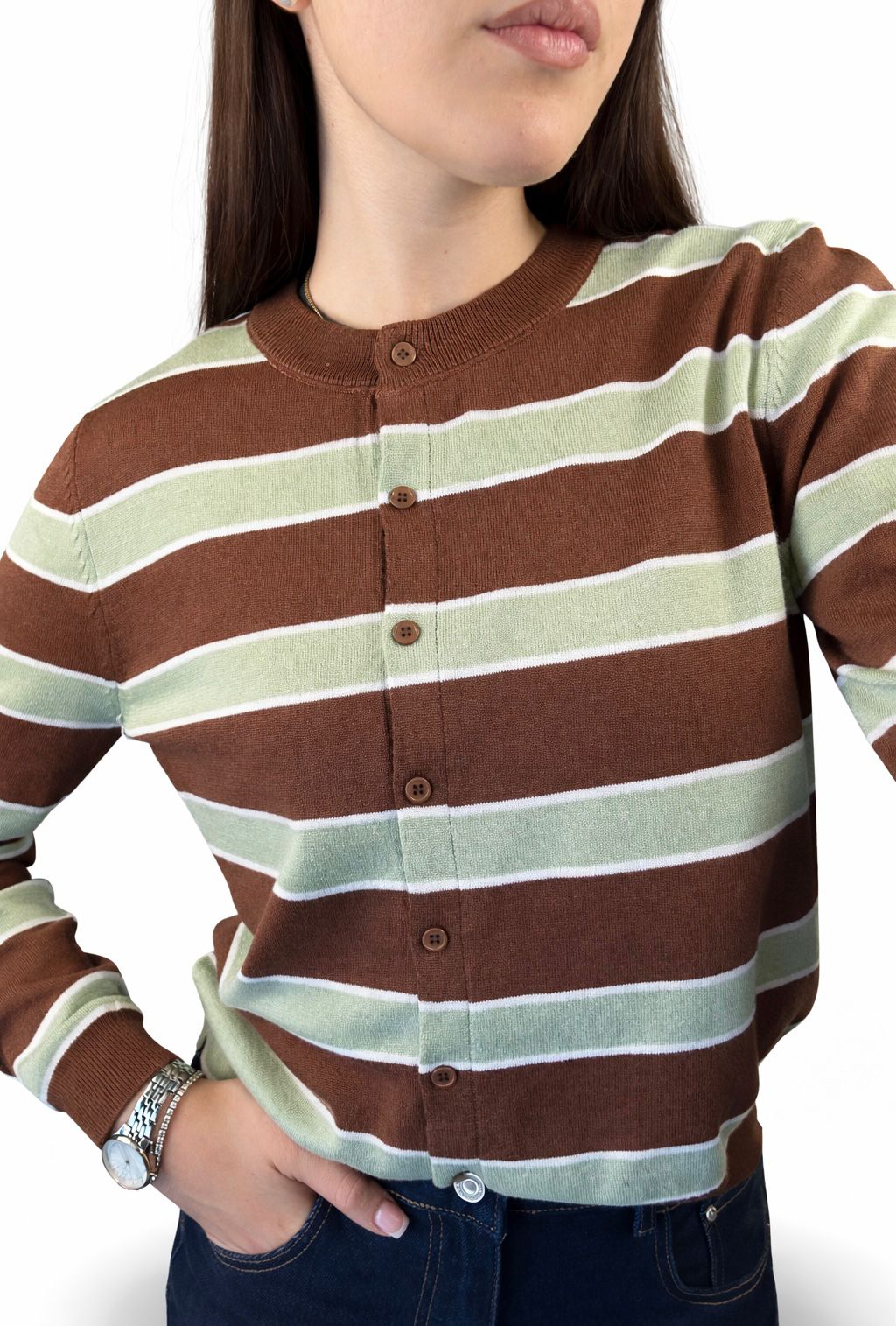 Cardigan righe